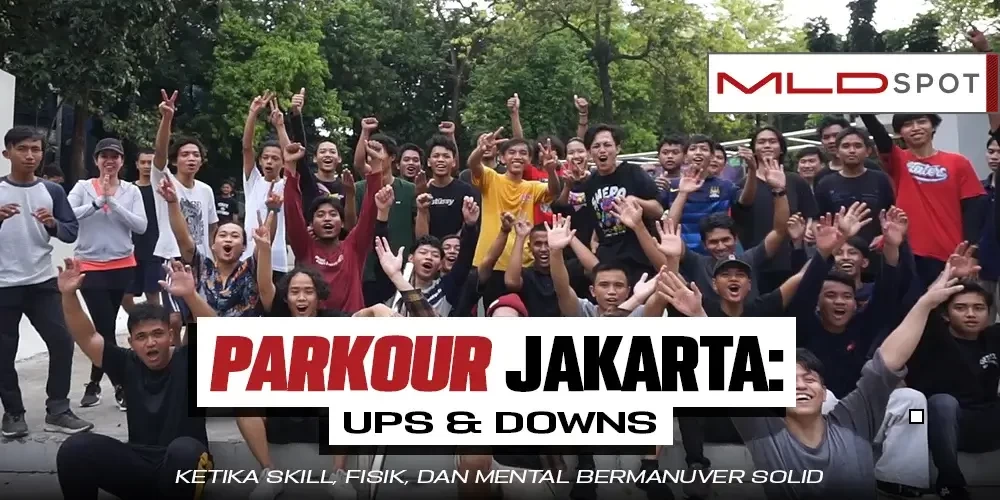 Manjat, Lompat, dan Salto Keliling Taman Beton Bareng Parkour Jakarta